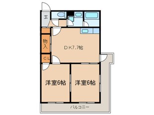 コモン尾花の物件間取画像